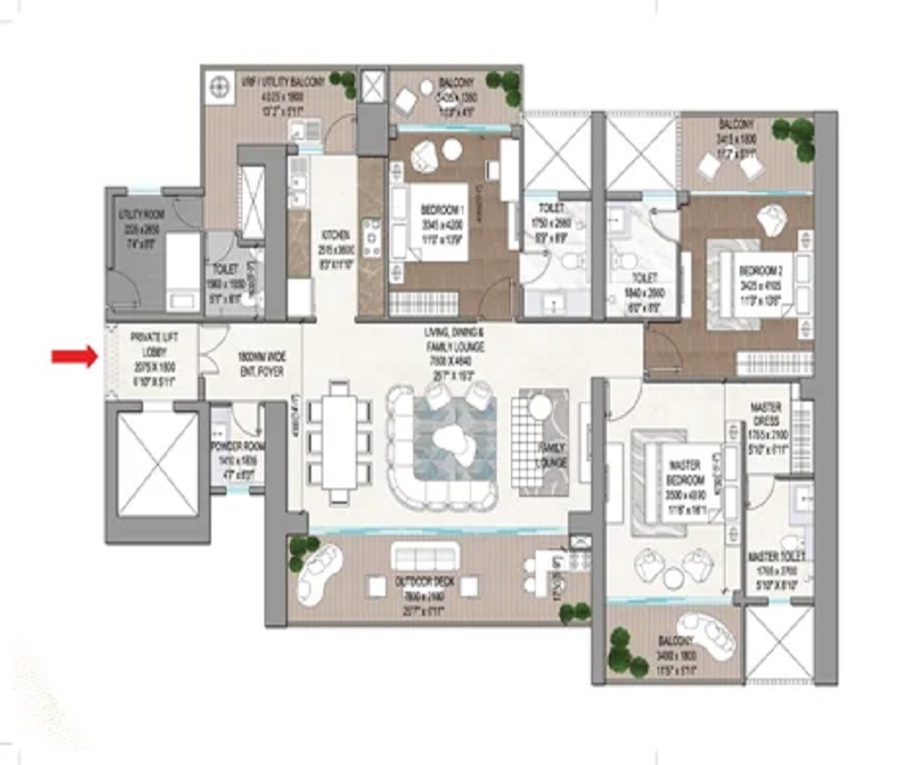 Titanium SPR Floor Plan